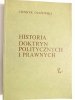 HISTORIA DOKTRYN POLITYCZNYCH I PRAWNYCH - Henryk Olszewski 1974